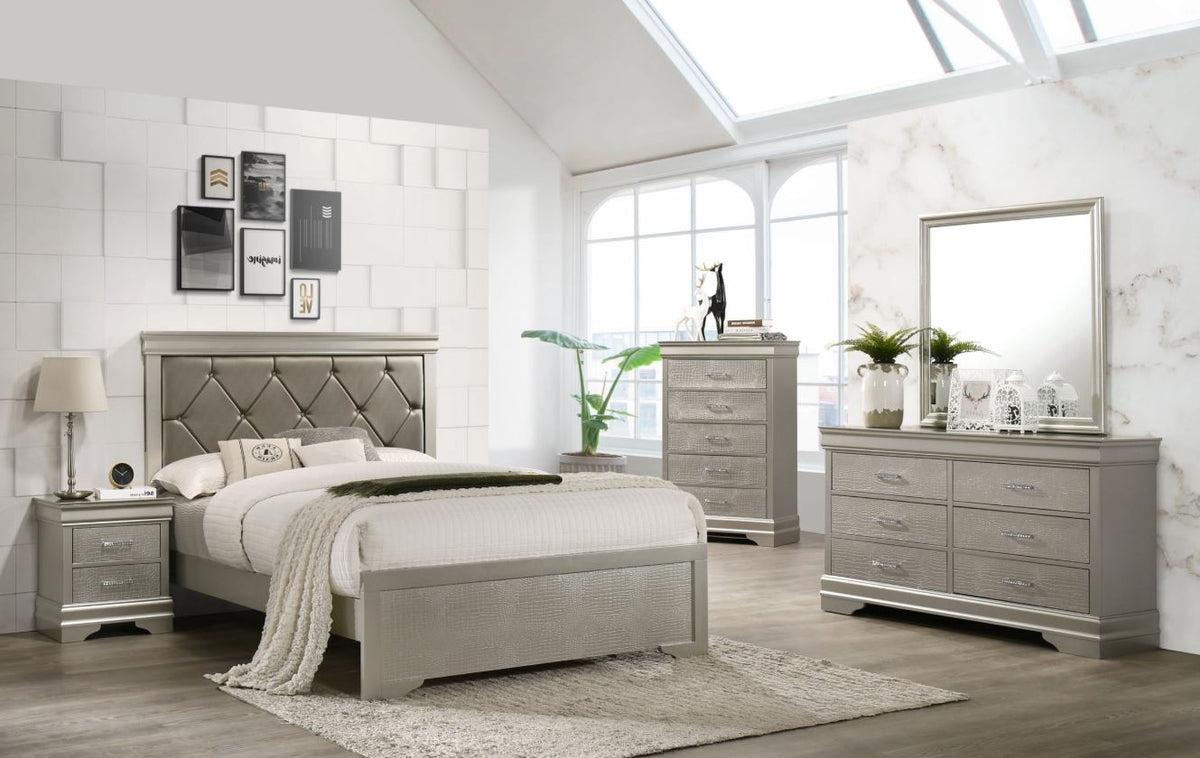 Amalia Champaign Queen Bedroom Set