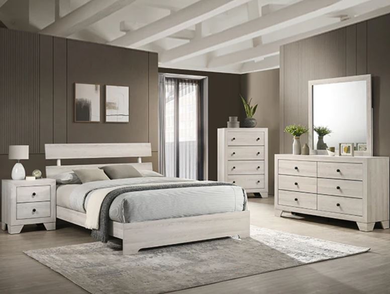 Atticus White Full Bedroom Set
