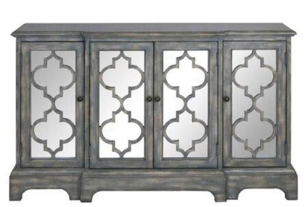 Antique Grey Accent Cabinet
