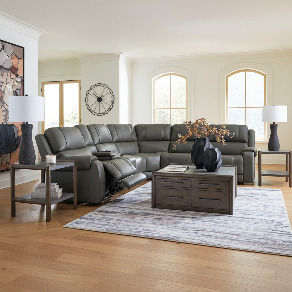 5Z-Harrenhurst 6-Piece Power Reclining Sectional