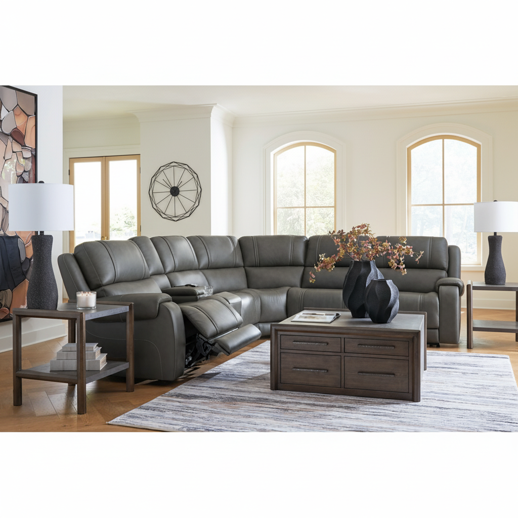 5Z-Harrenhurst 6-Piece Power Reclining Sectional