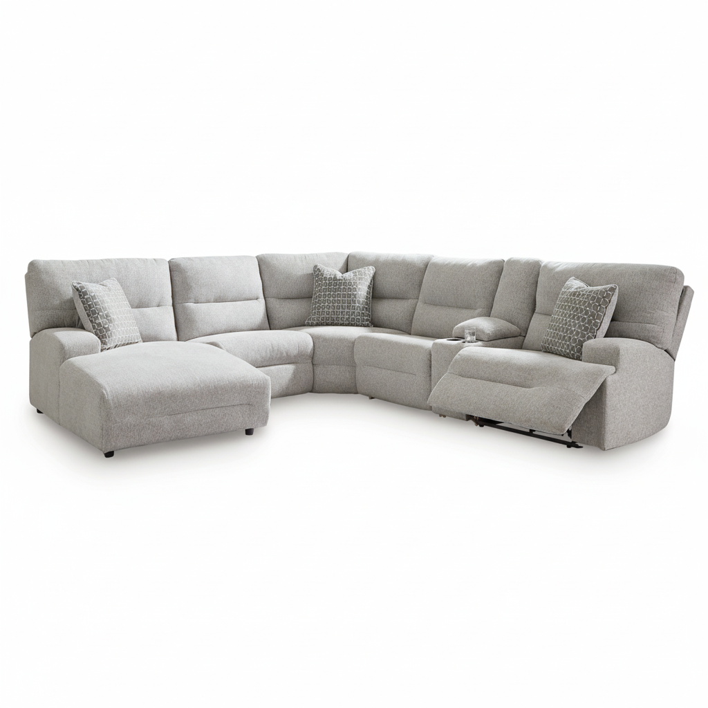Acklen Place 6-Piece Power Reclining Sectional with Chaise