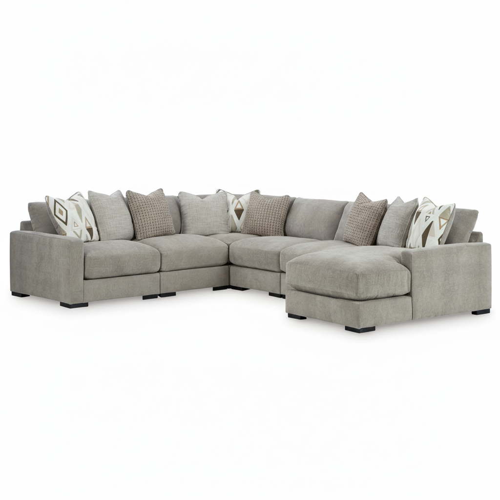 Aslan Court 6-Piece Sectional with Chaise