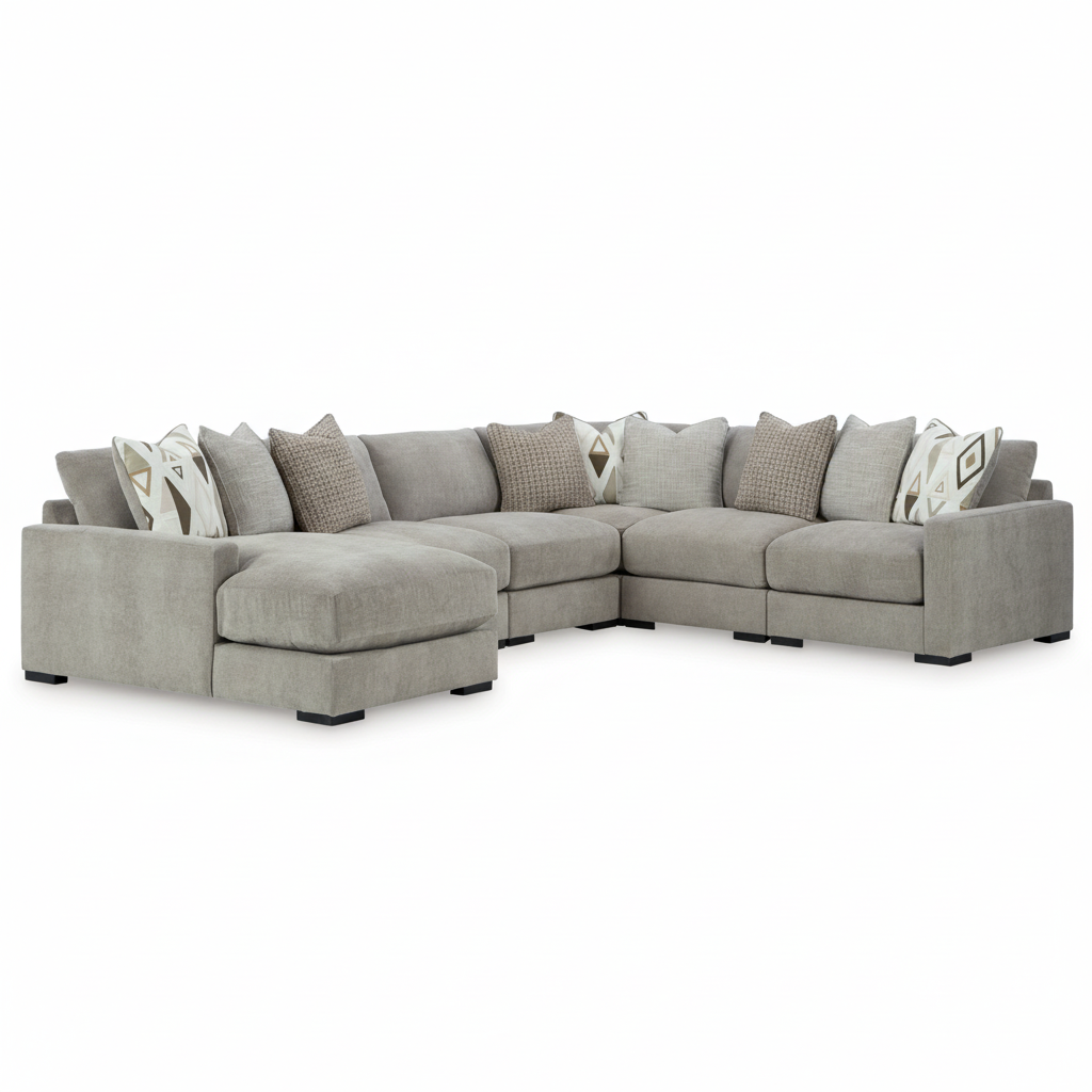 Aslan Court 6-Piece Sectional with Chaise